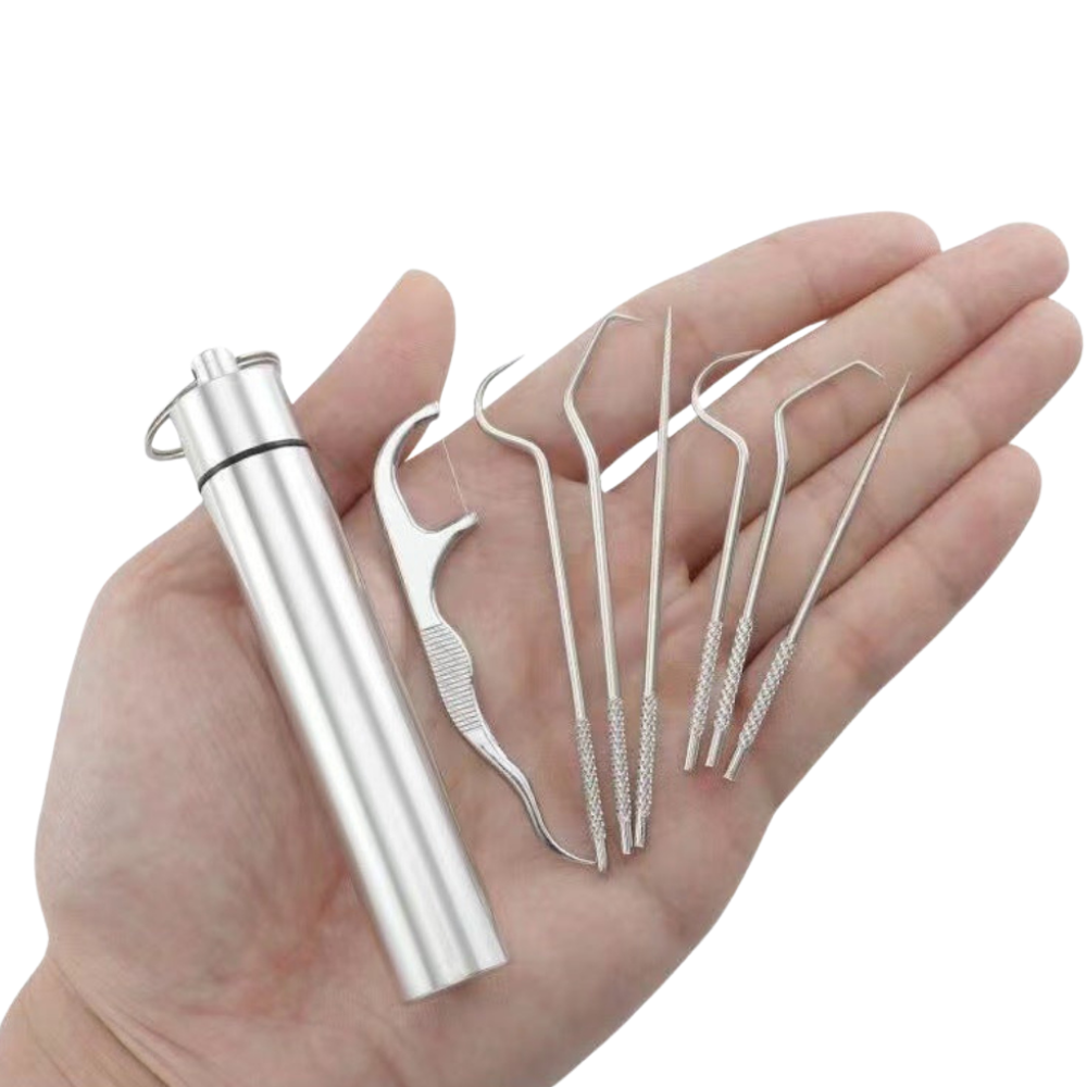 Strumenti dentali Set per pulizia dentale in acciaio inox