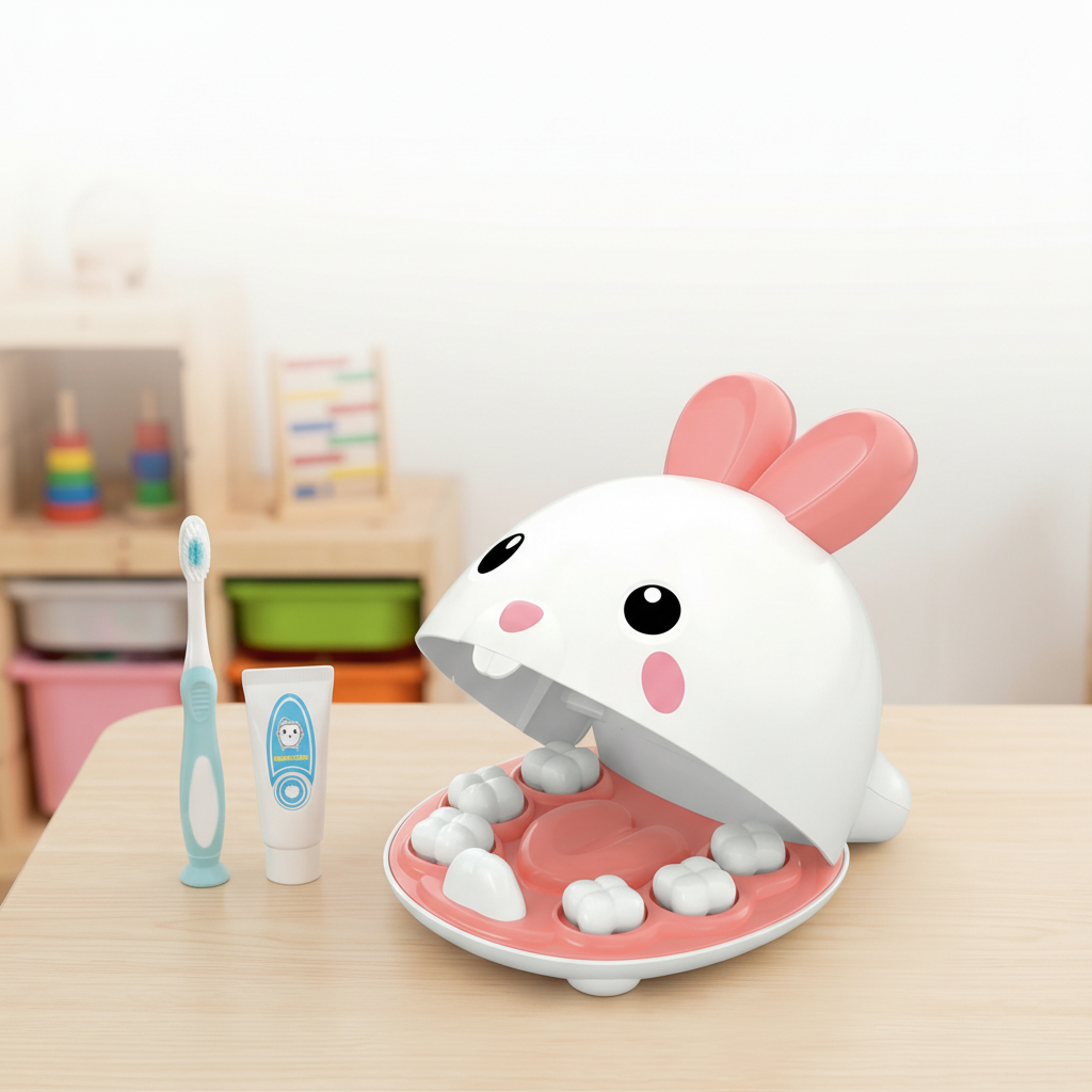 Dentist Bunny Kids Toy Dentist Play Set Educational Toy