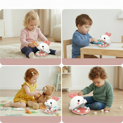 Dentist Bunny Kids Toy Dentist Play Set Educational Toy