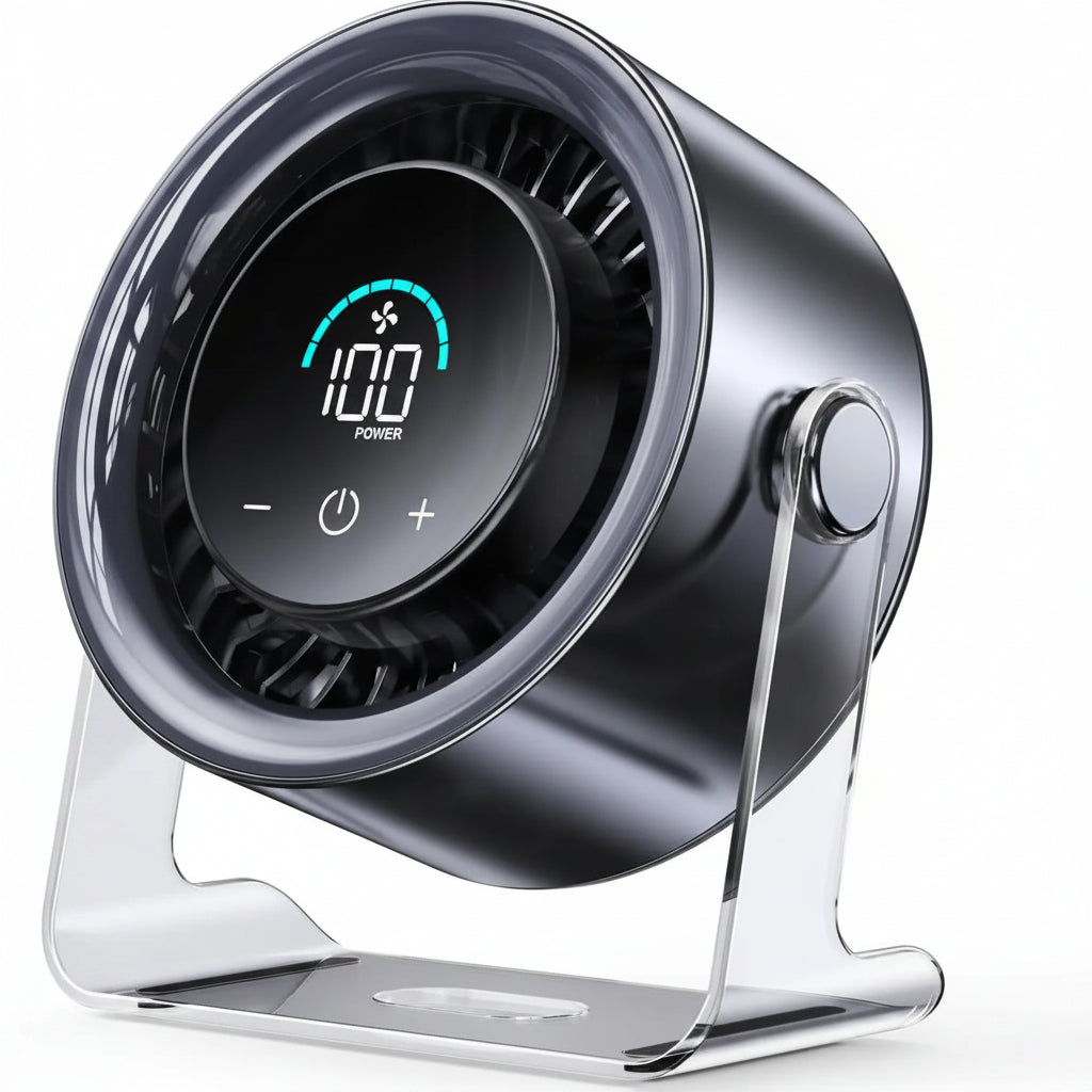 Ventilatore Tavolo USB Silenzioso Display LED