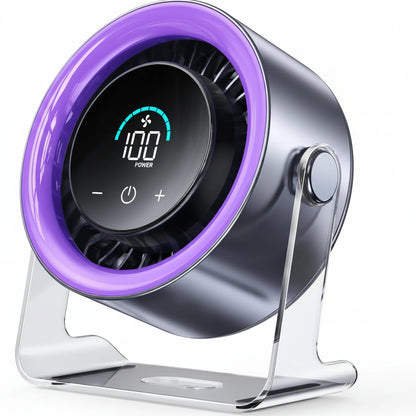 Ventilatore Tavolo USB Silenzioso Display LED