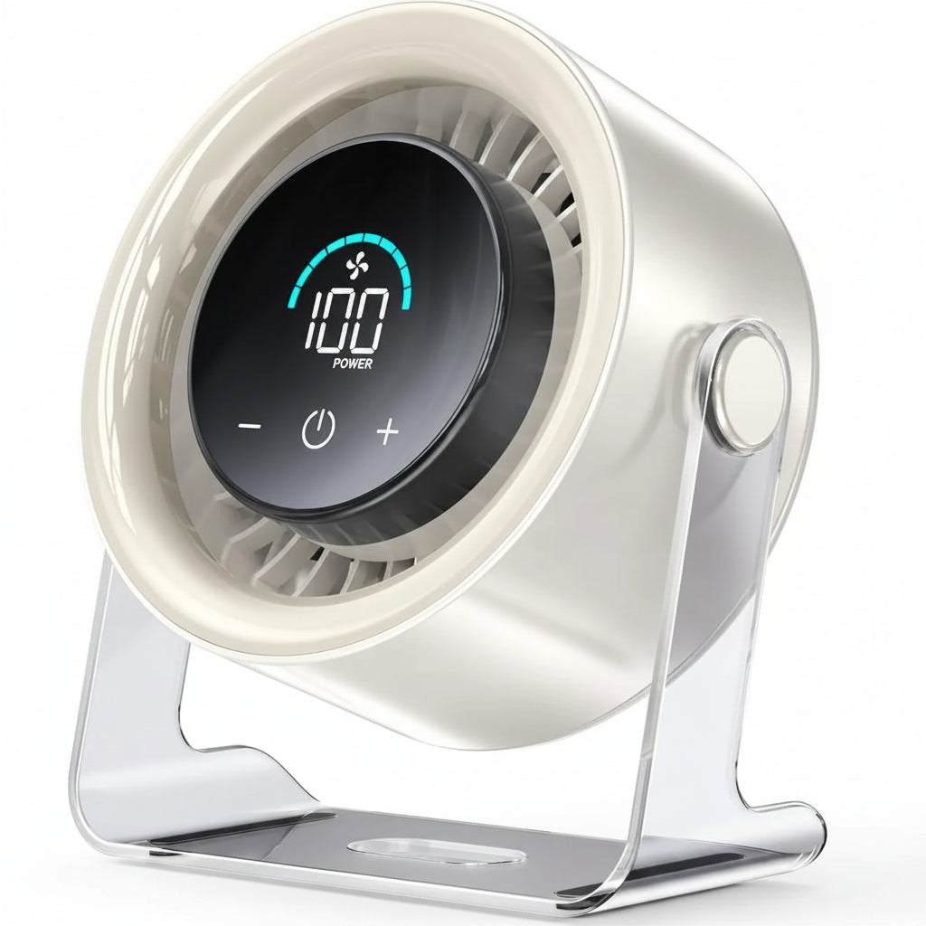 Ventilatore Tavolo USB Silenzioso Display LED
