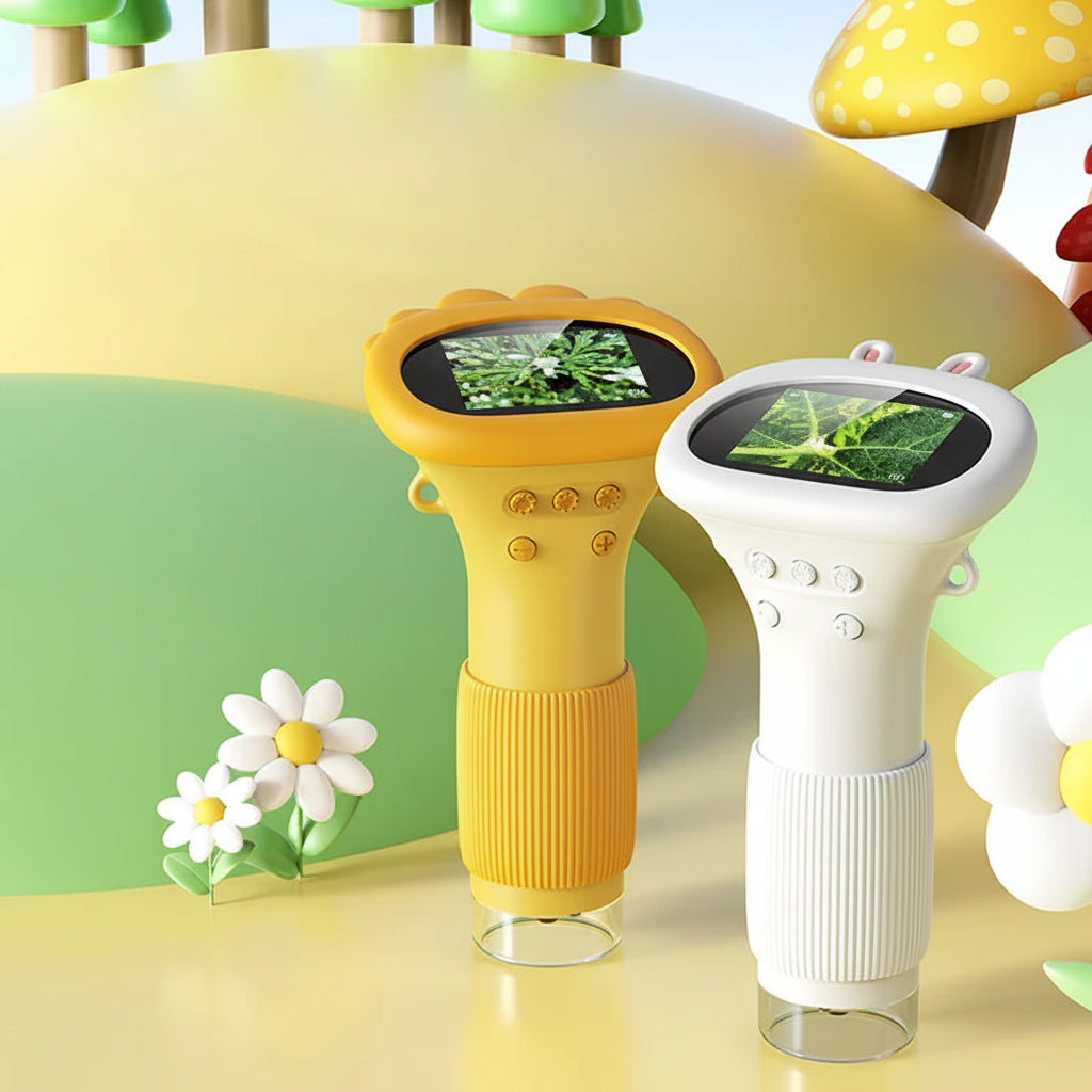 Mini microscopio per bambini microscopio portatile giocattolo educativo