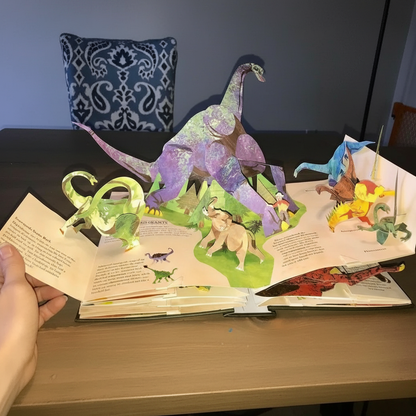Dinosaurier 3D Pop Up Buch Kinder Lernspiel Aufklappseiten - Image 3