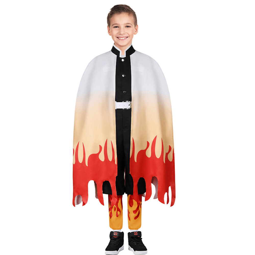 Costume Halloween enfant Kimono noir et vert