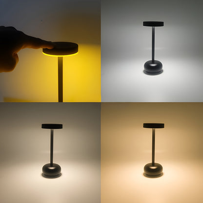 Tischlampe LED Dimmbar USB Wiederaufladbar Modernes Metall Design