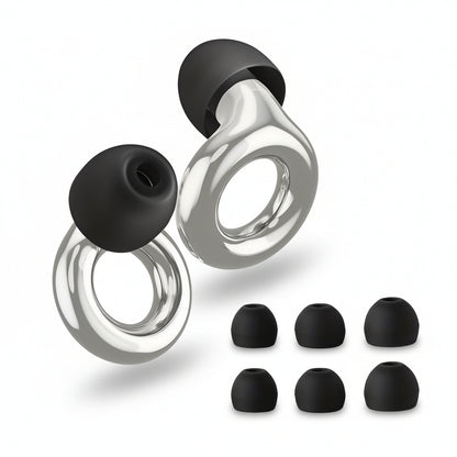 Earplugs Reusable Modern Sleep Travel Noise Protection