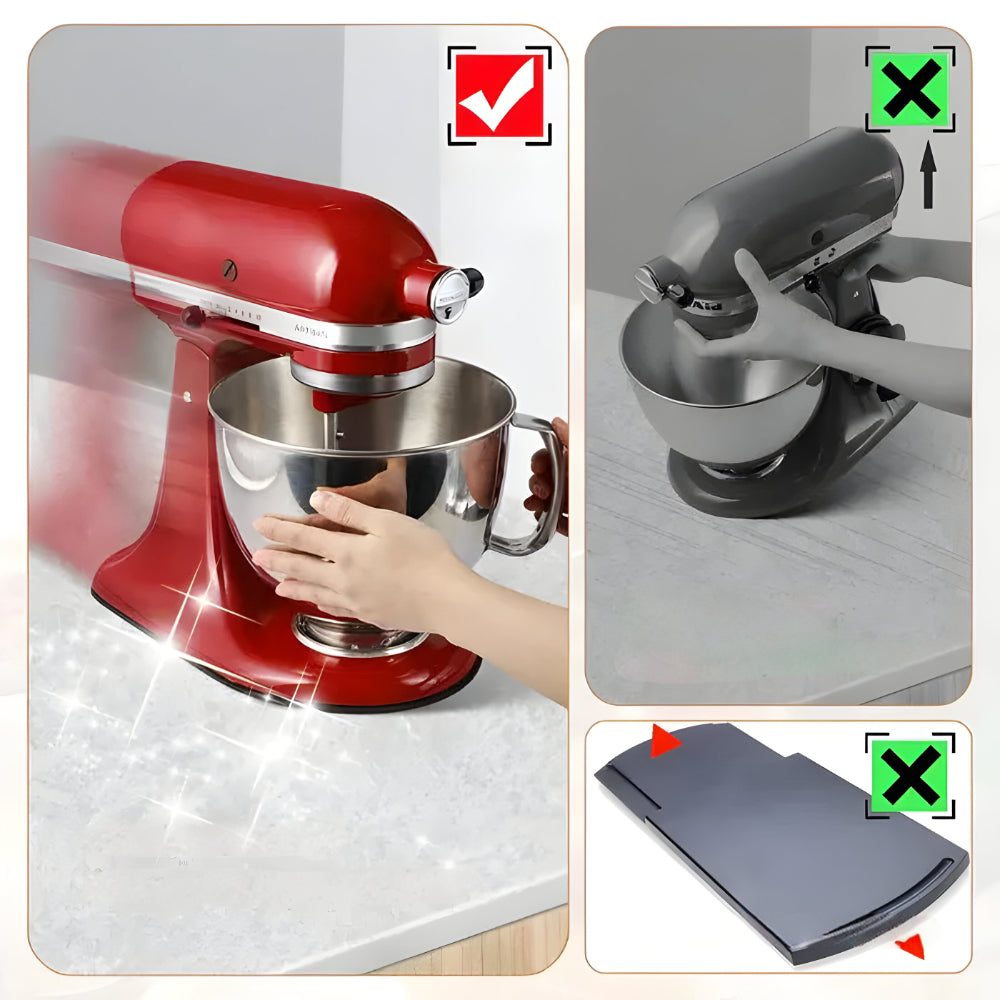 Küchenmaschine Gummi Gleitpad Rutschfest Schwarz