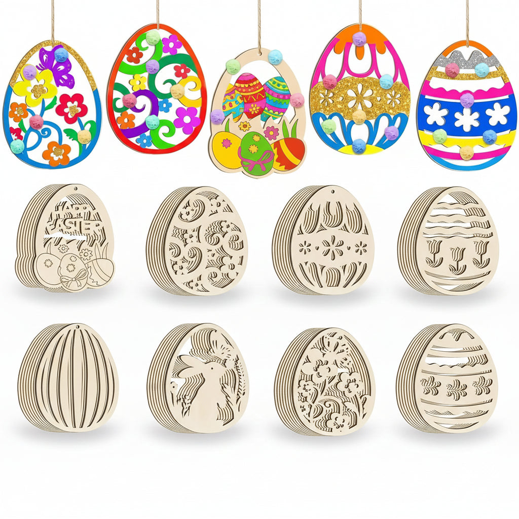 Easter Monday Wooden Decoration Eggs Easter Decoration Table Decor Spring