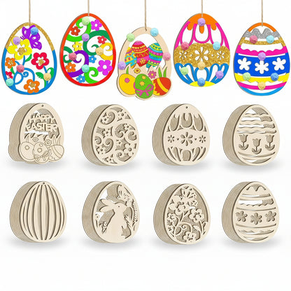 Easter Monday Wooden Decoration Eggs Easter Decoration Table Decor Spring