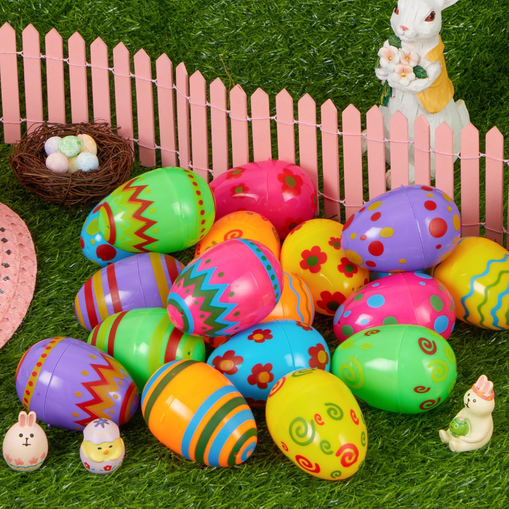 Bunte Oster Eier Plastik Befüllen Party Geschenk
