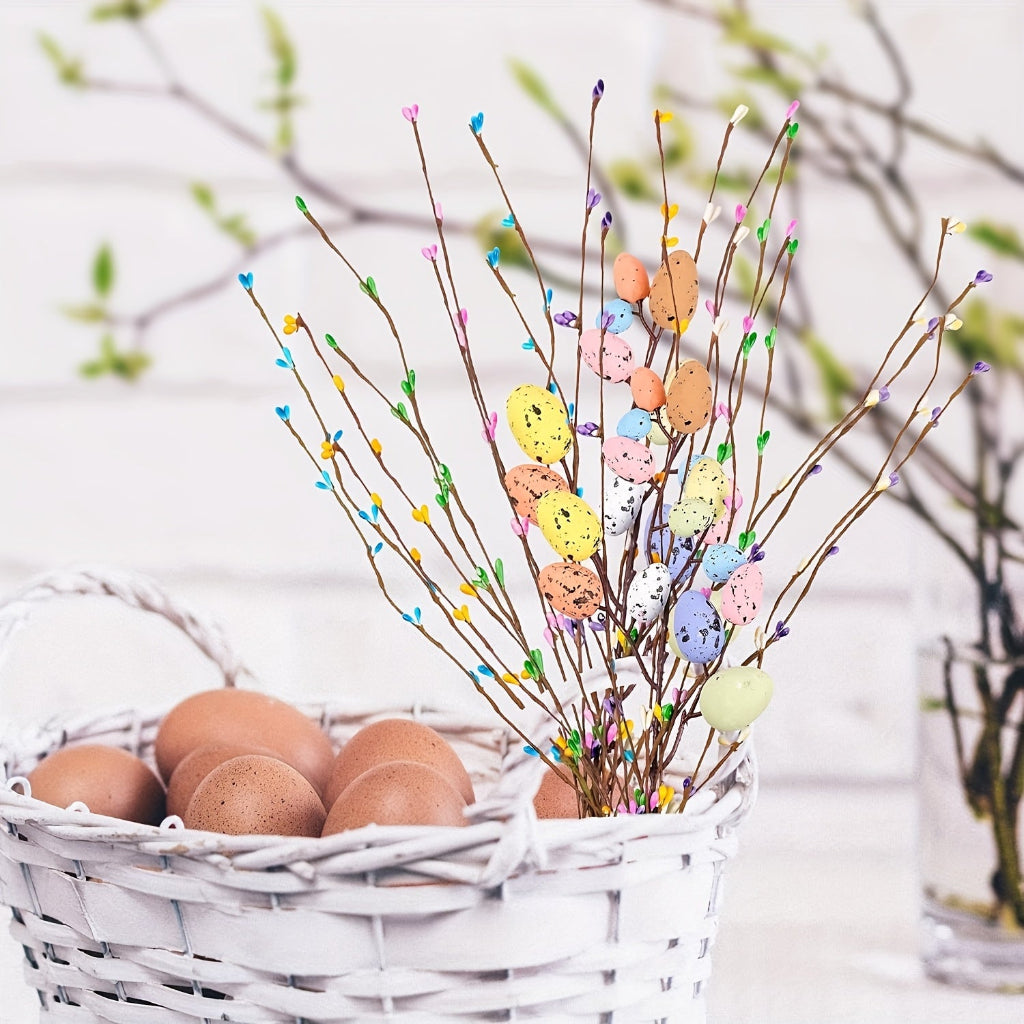 Easter Table Decoration Egg Flower Display Set