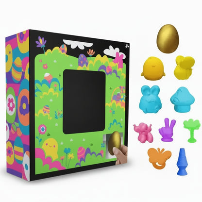 Gioco Caccia Uova Pasqua Bambini Set Giocattoli Sorpresa