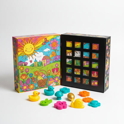 Gioco Caccia Uova Pasqua Bambini Set Giocattoli Sorpresa
