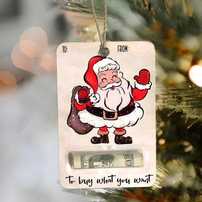 Weihnachtsdeko Holz Geldgeschenk Anhänger