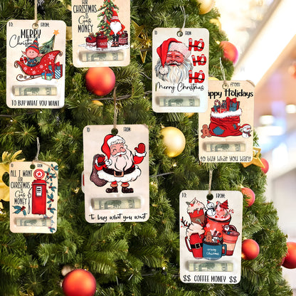 Weihnachtsdeko Holz Geldgeschenk Anhänger