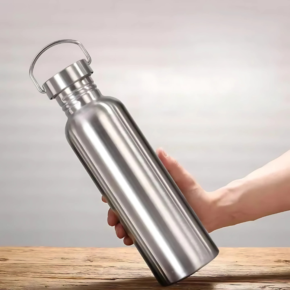 Edelstahl Trinkflasche Sport Thermo Auslaufsicher - Image 1
