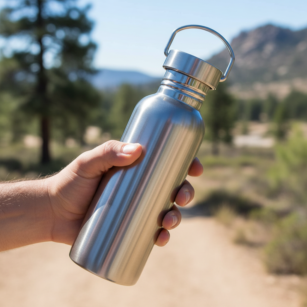 Edelstahl Trinkflasche Sport Thermo Auslaufsicher - Image 3