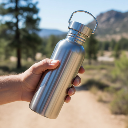 Edelstahl Trinkflasche Sport Thermo Auslaufsicher - Image 3