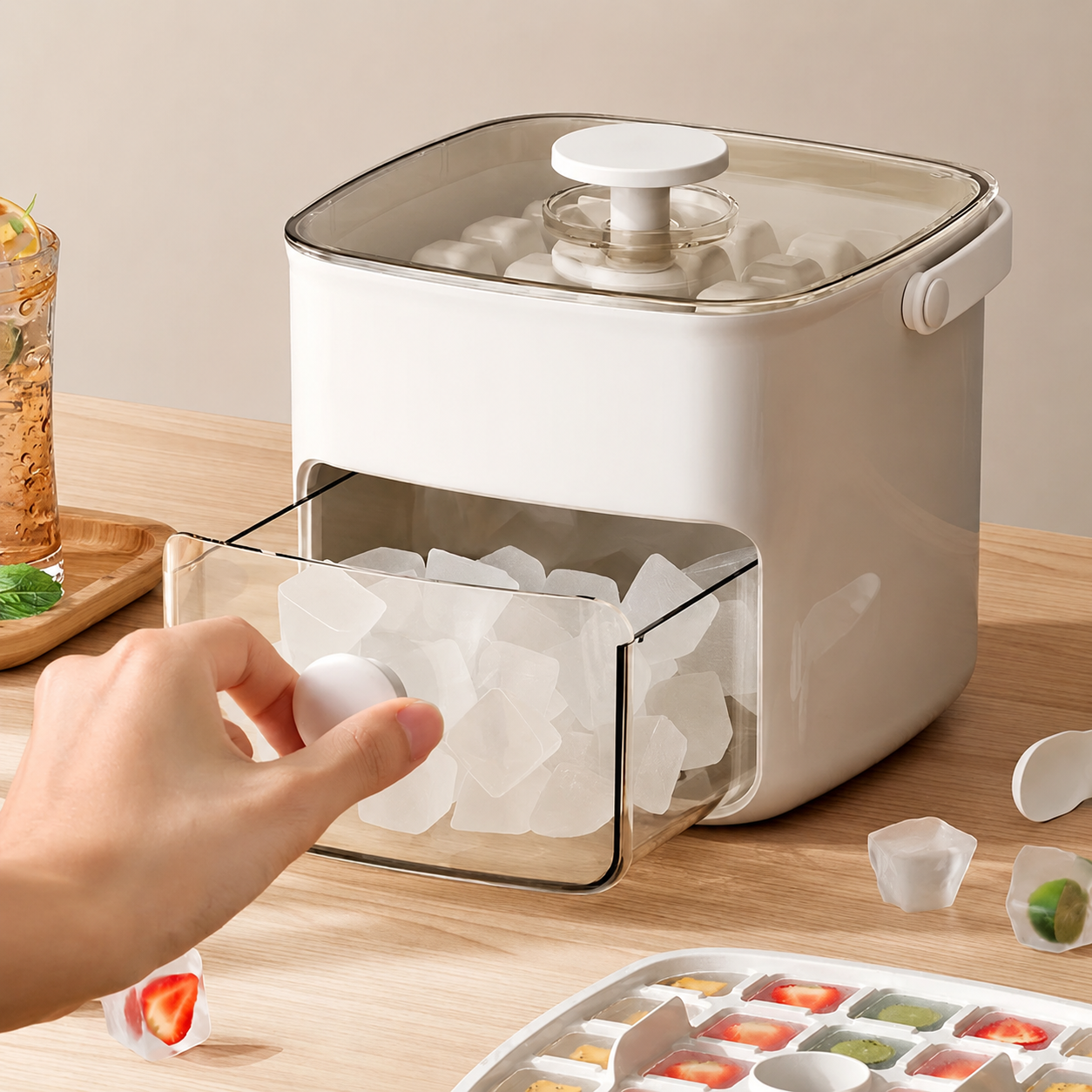 Eiswürfelmaschine Küchengeräte Eiswürfelbehälter Schublade - Image 3