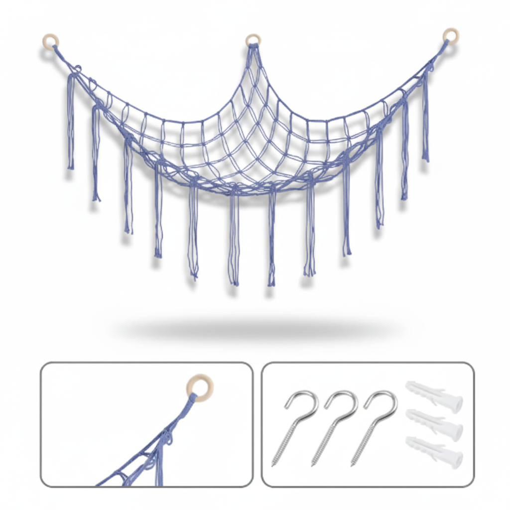 Storage Net Hammock Stuffed Animal Toy Net Kids Room