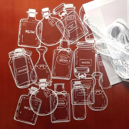 Lesezeichen Transparent Trockenblumen Handgemacht