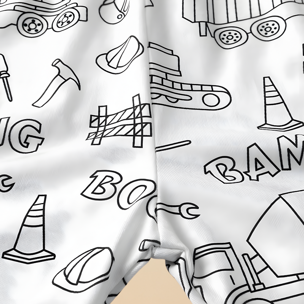 Kinder Baumwolle Schlafanzug Set Malen Weihnachts Motiv Pyjama