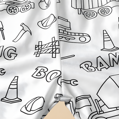 Kinder Baumwolle Schlafanzug Set Malen Weihnachts Motiv Pyjama