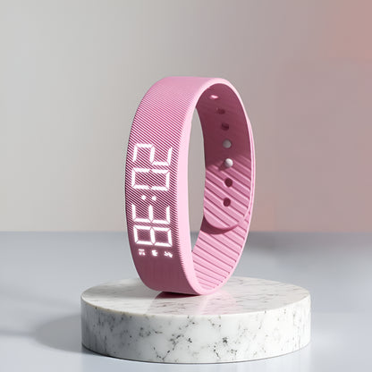 Sport Uhr LED Digital Silikon Armband Wasserdicht Leicht Damen Herren