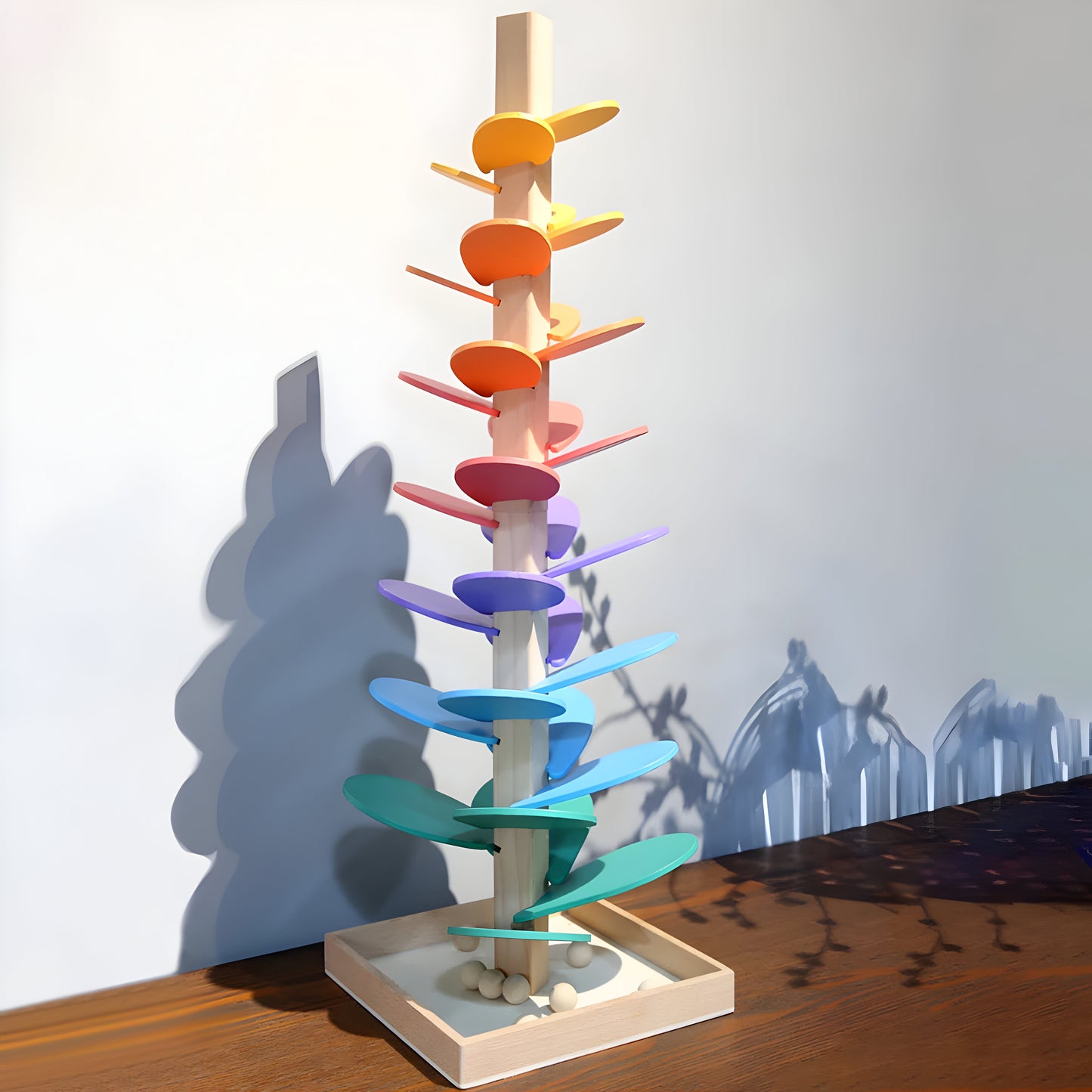 Holz Kugelbahn Bunt Pädagogisches Spielzeug