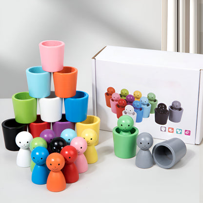 Holz Lernspielzeug Farben Sortieren für Kinder