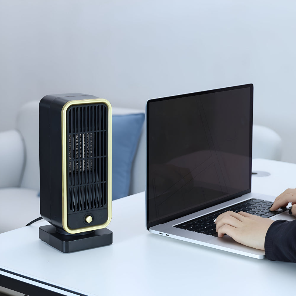 Ceramic Fan Heater 500W Compact Quiet Energy Efficient Portable