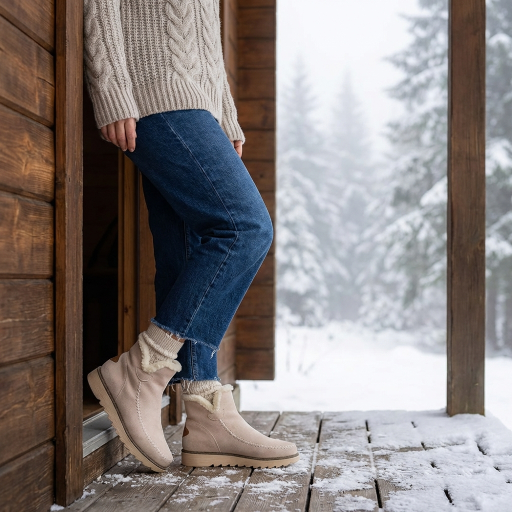 Fellgefütterte Stiefeletten Modische Ausführung - Image 2