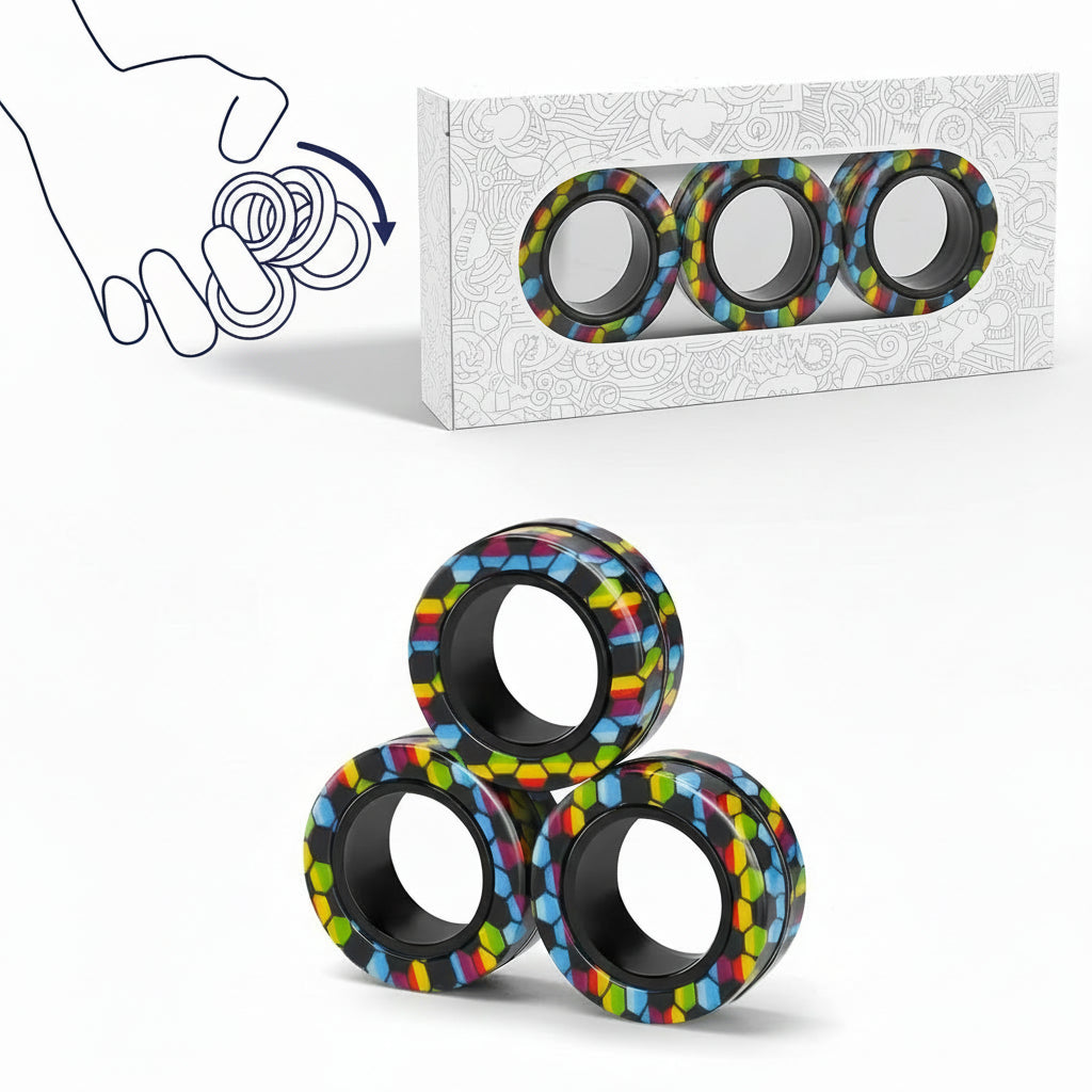 Set Bagues Magnétiques Fidget