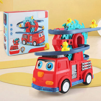 Kids Toy Fire Truck Duck Bath Toy Car Rubber Duck