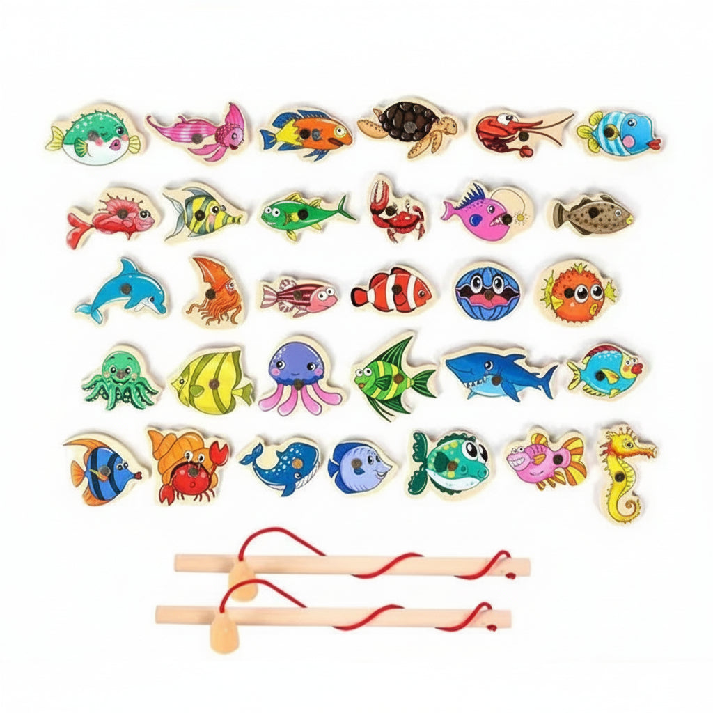 Toddler Fishing Toy Set Fun Learning Activity Kids