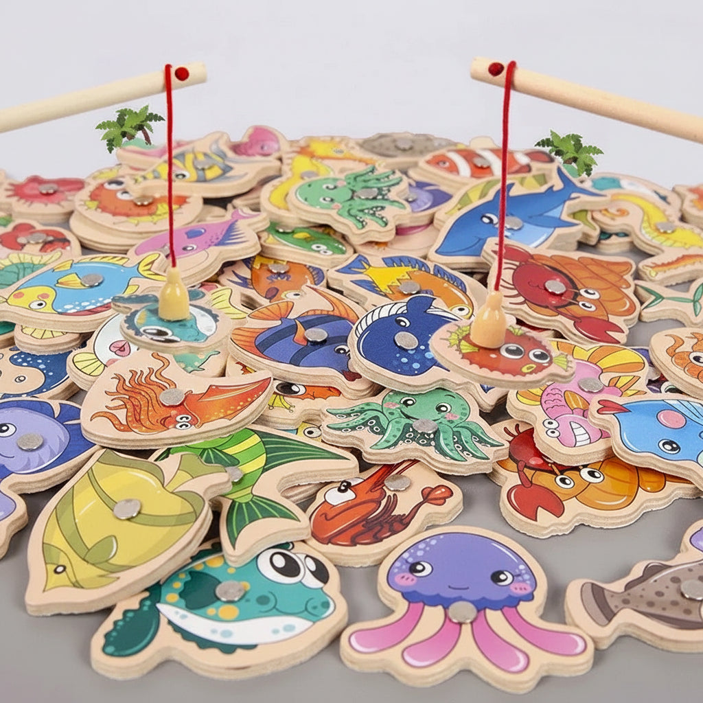 Toddler Fishing Toy Set Fun Learning Activity Kids