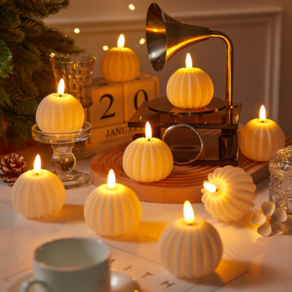 LED Stumpenkerzen Flammenlos Warmweiß Dekoration