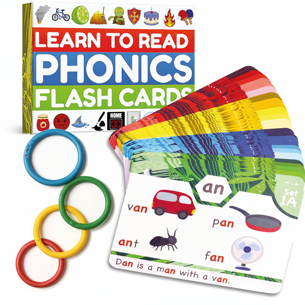 Flashcards Kids Phonics Colorful Learning Aids Effective Learning