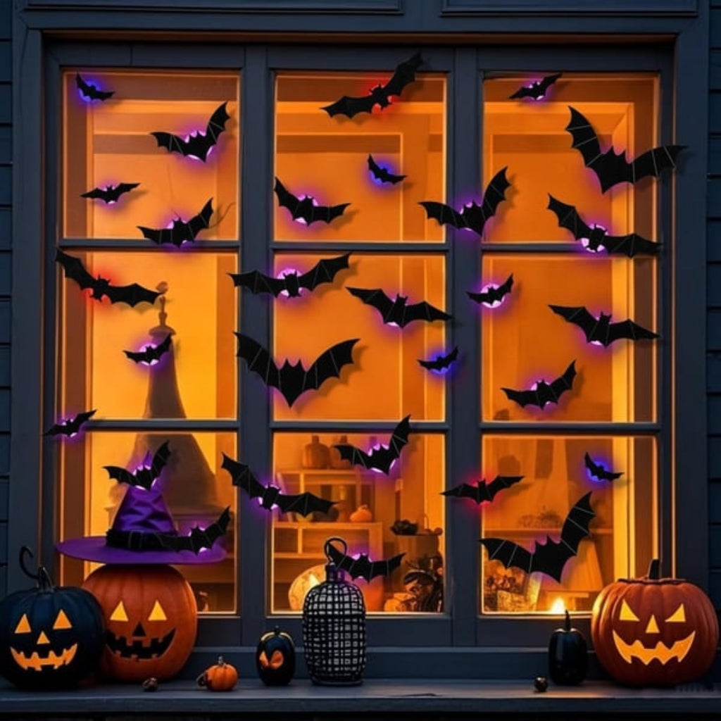 Fledermaus Halloween Deko Lichtdekoration Wandkunst - Image 7