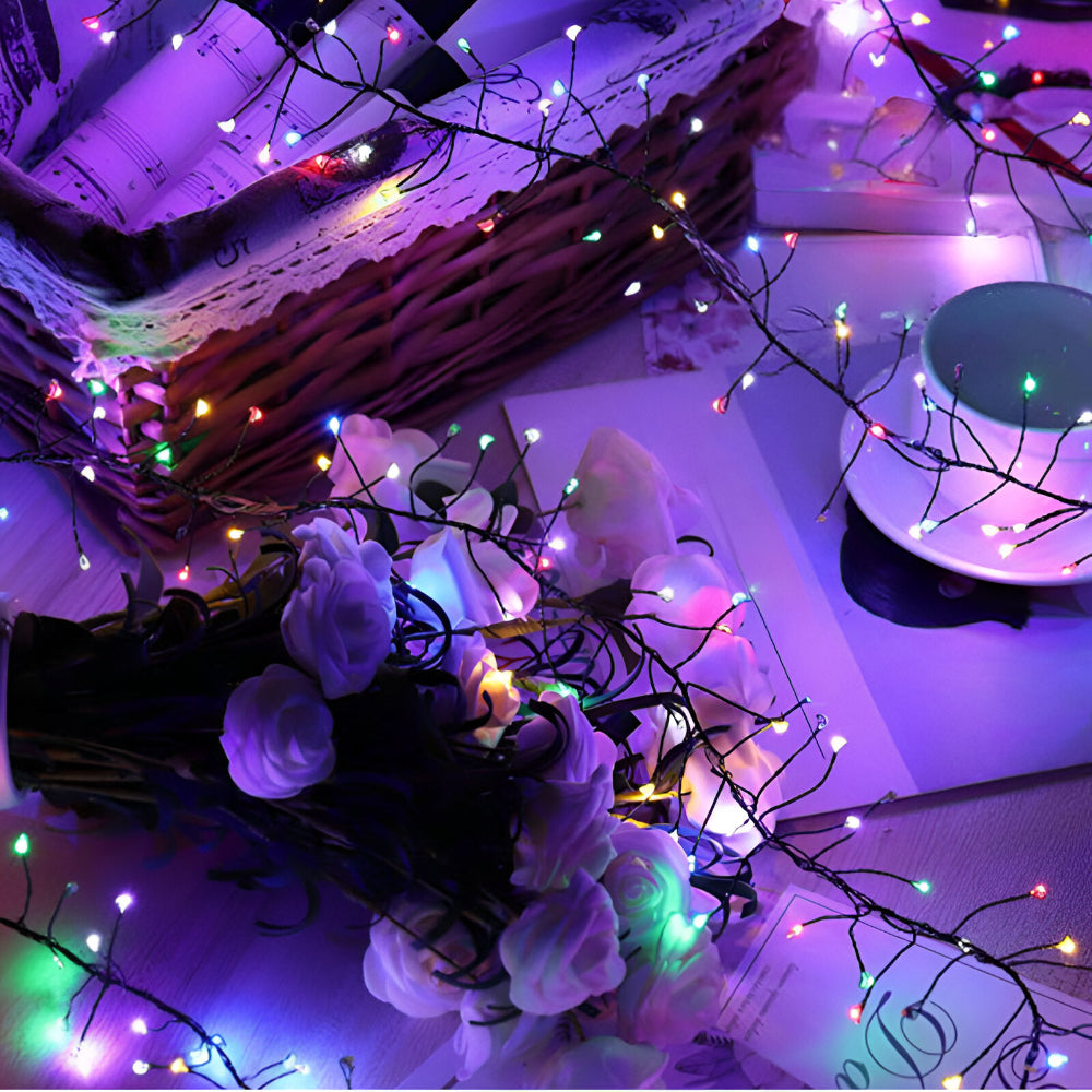 LED Lichterkette Kupferdraht Warmweiß