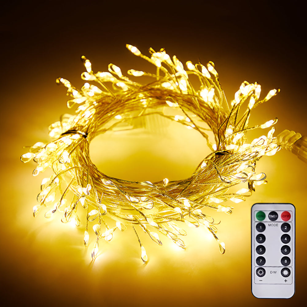 LED Lichterkette Kupferdraht Warmweiß