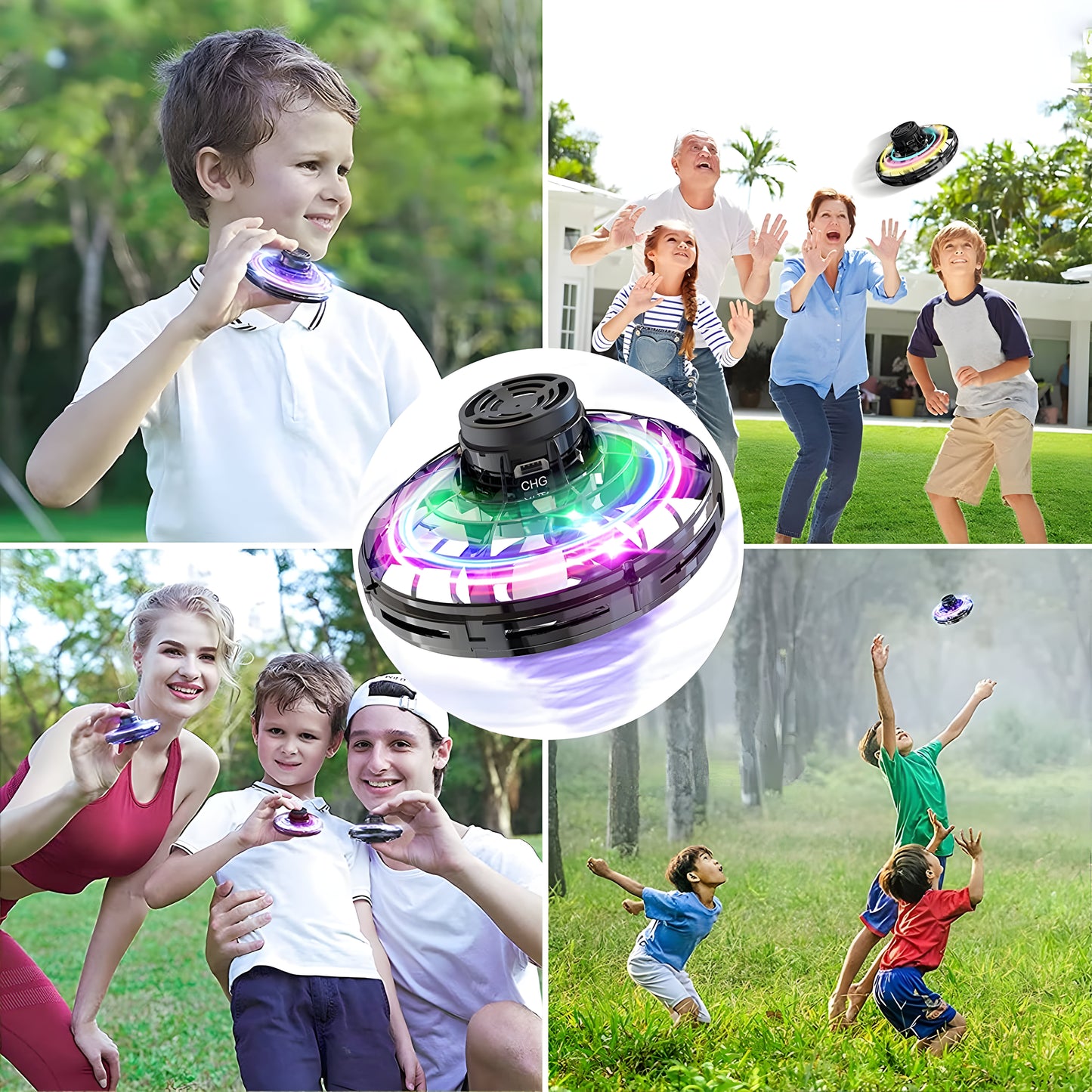 Toy LED Plastic Hand-Controlled Flying Ball