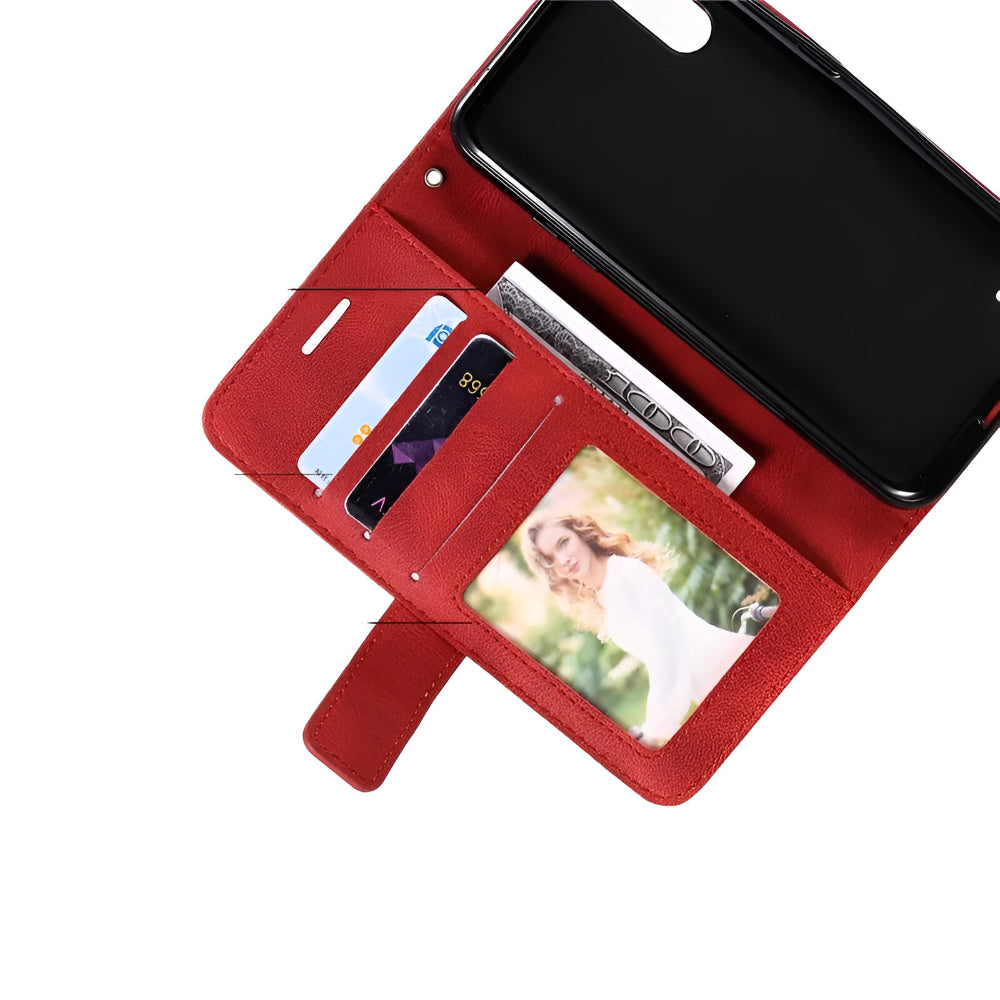 Handyhülle Leder Magnetisch Flip Wallet