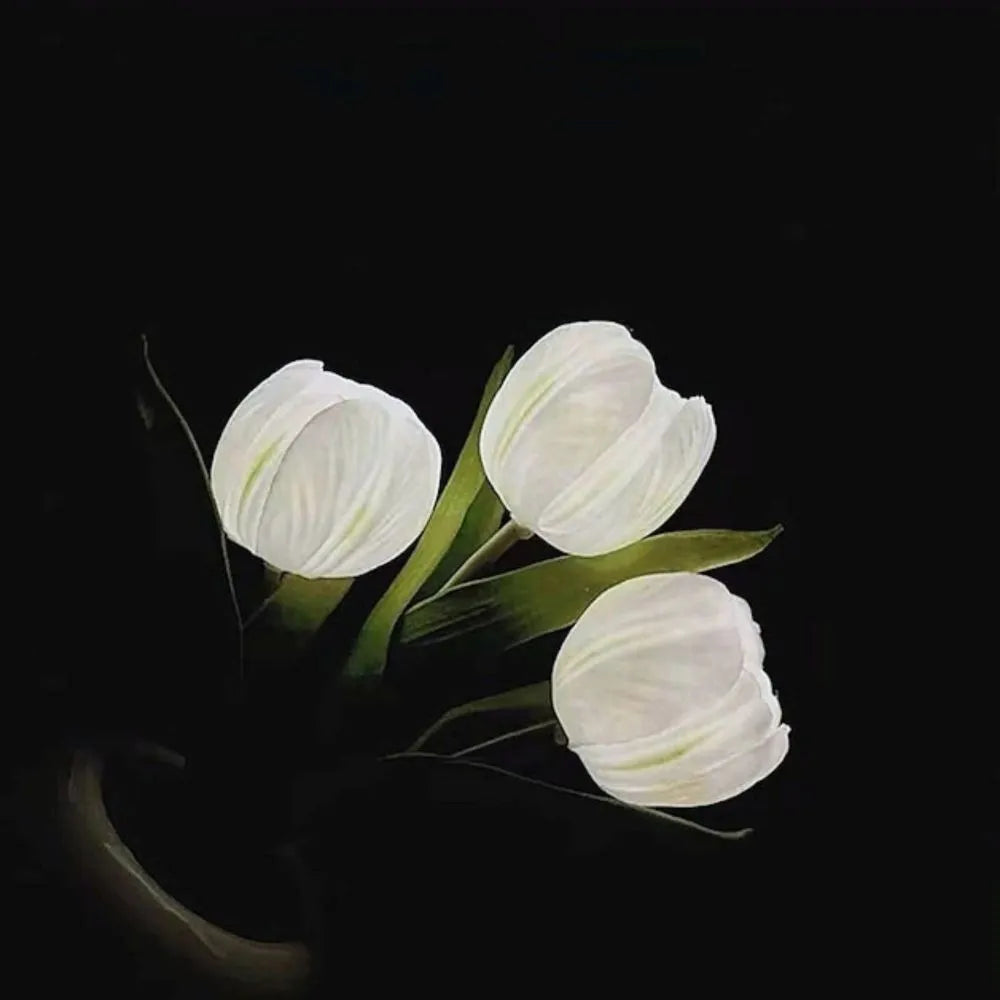 LED Tulpen Nachtlampe Warmweiß Dekoleuchte