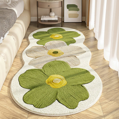 🌸Tappeto Floreale Irregolare Ultra Morbido!🧡Comfort Lussuoso & Look Giocoso per Camera da Letto o Soggiorno! 🛋️ - Image 9