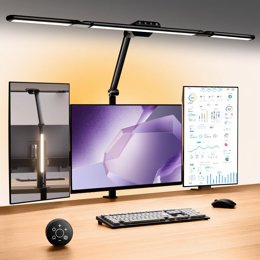 Monitor Light Bar Foldable Dual Screen Desk Lamp