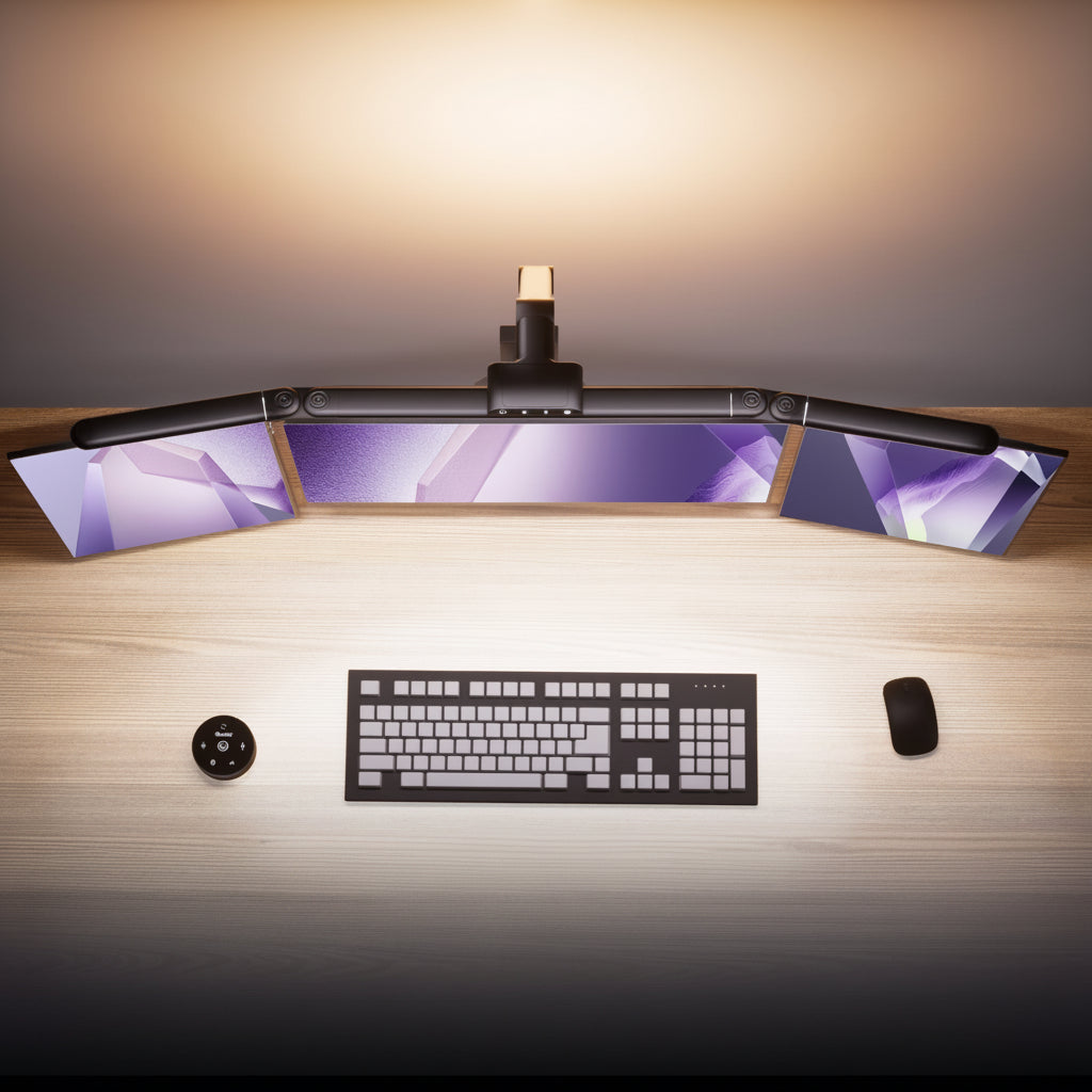Monitor Light Bar Foldable Dual Screen Desk Lamp