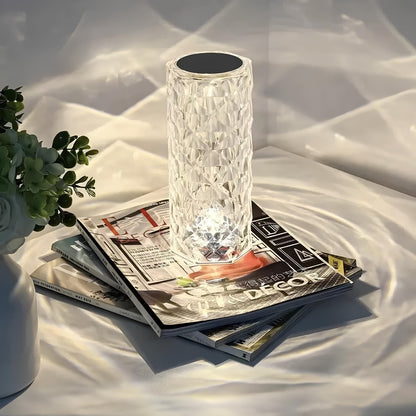 Funkelnde Kristall Touch Tischlampe Modernes Design - Image 10