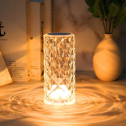 Funkelnde Kristall Touch Tischlampe Modernes Design - Image 2
